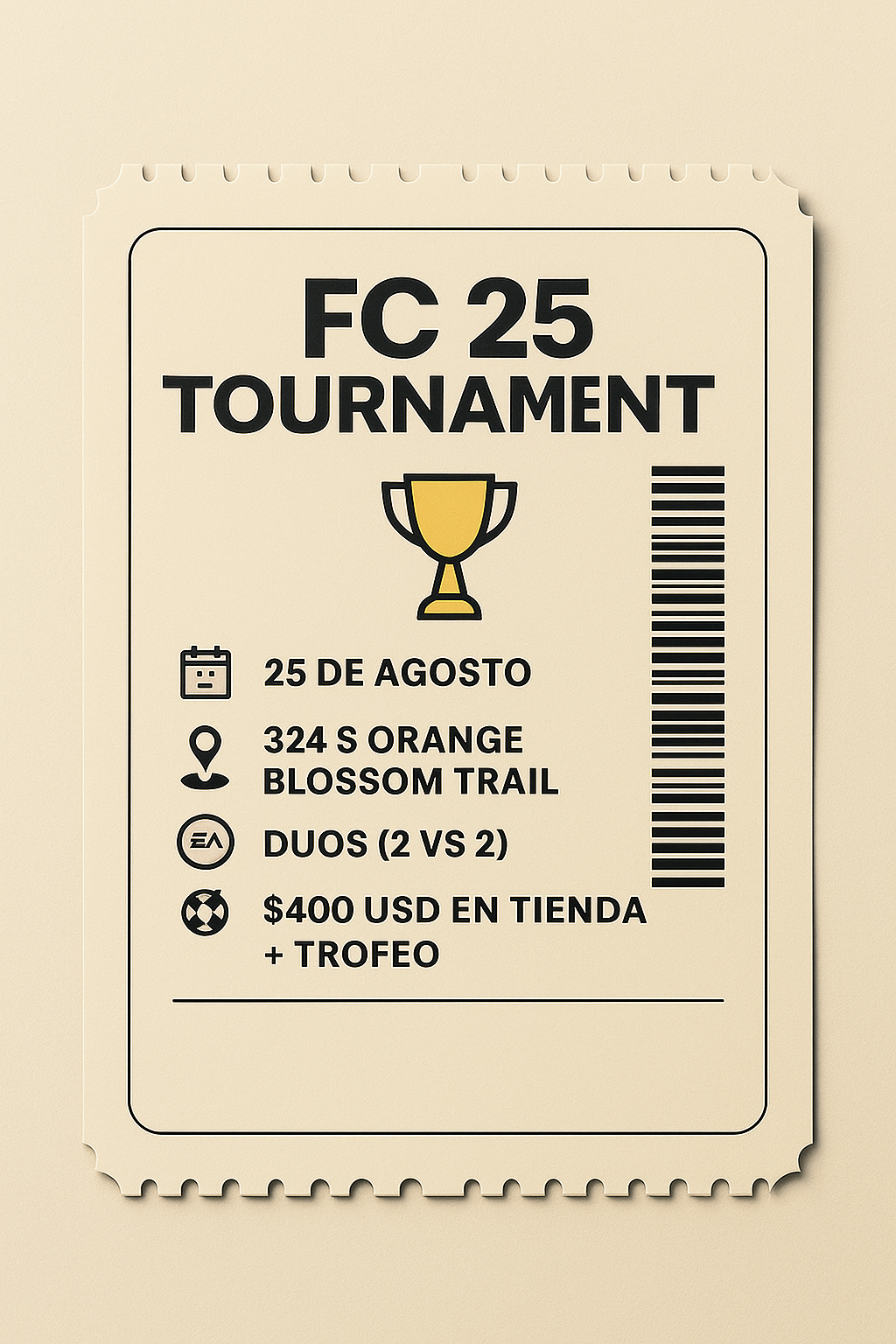 Fc 2025 Tornament ticket